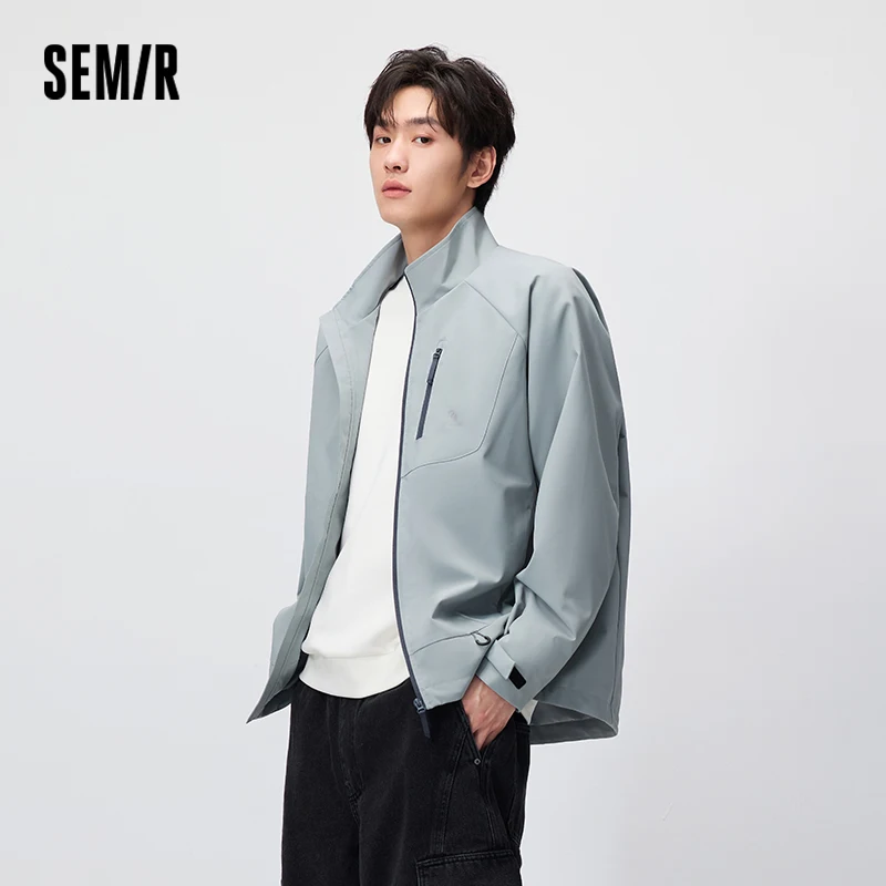 Semir Men Jacket Stand Collar Protective Loose Outdoor Sport Utility Casual Autumn Outerwear Urban Daily Wear 2026