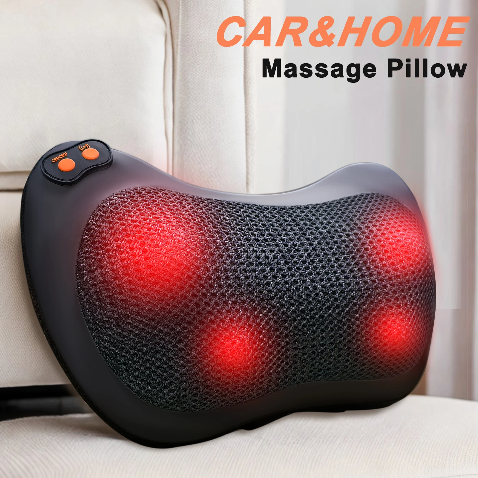 

Многофункциональный массажер для шеи и ног, рук, бытовой автомобильный инструмент для разминания шеи и спины с регулируемым компрессионным массажем