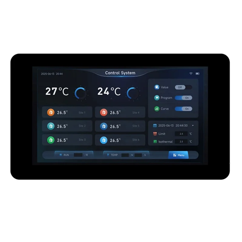 

ABSY 7-дюймовый сенсорный ЖК-экран ESP32-S3 N16R8 1024X 600 Датчик разрешения поддерживает Wi-Fi Bluetooth CAN RS485