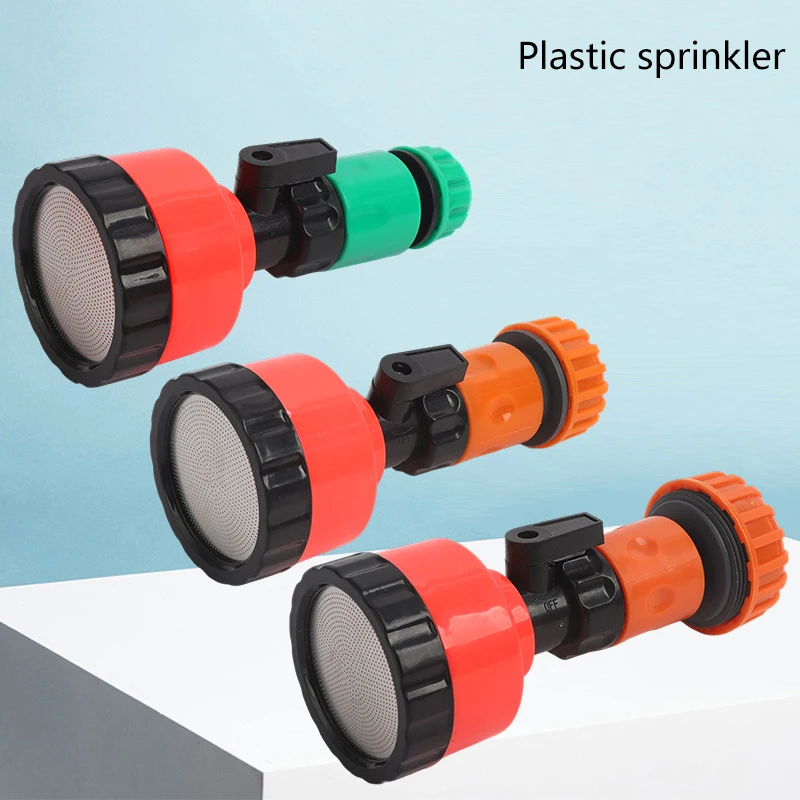 1 Stück Gewächshaus-Gartensprinklerkopf, Gartenschlauch-Sprühdüse mit 2000er Mesh-Filter für Blumenbewässerung und Gartenarbeit