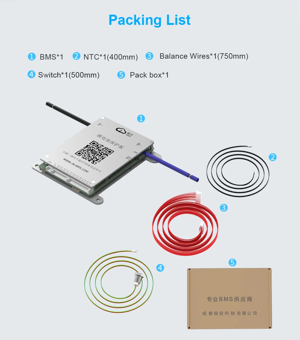 JIKONG JK BMS 8S 17S 20S 24S 24V 48V Aktives BMS 40A Lifepo4 Li-Ion Lto Batterie Smart BMS – Detail 10
