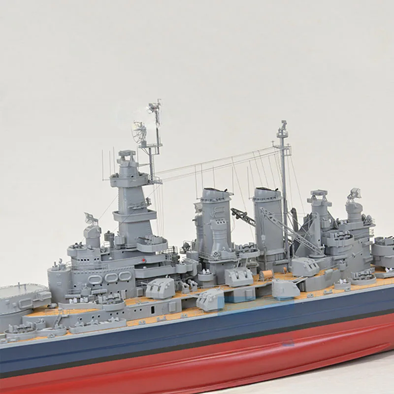 Okręt wojenny 1/200 RC II wojny światowej USA Navy pancernik North Carolina wykończył Model statku zdalnie sterowanego zabawka figurka prezent Model