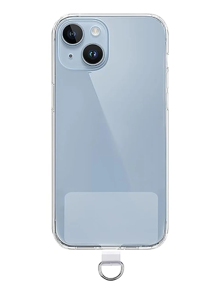 Joint de carte de lanière Anti-perte universel en Tpu pour téléphone portable, 4 pièces, transparent et détachable, cordon de suspension pour téléphone, sangle, Patch d'attache