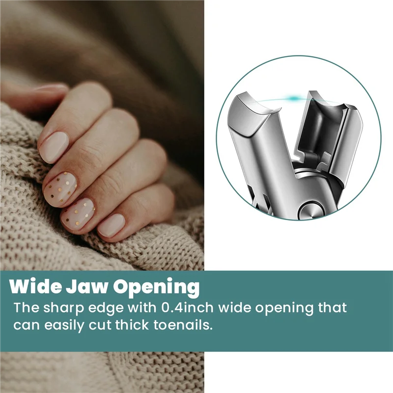 ABUP-Portable Nail Clippers Professional Stainless Steel Nail Clipper Travel Fingernail Cutter Trimmer Machine Toenail