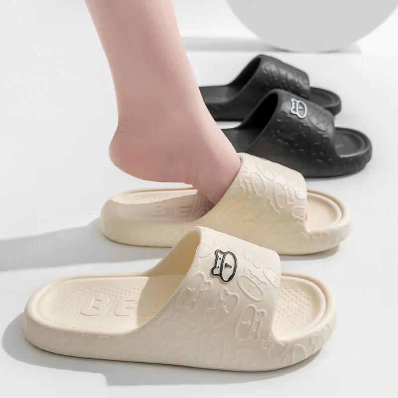 Anti slip slippers for women to wear outside in summer, 2023 new bathroom, indoor home, cool slippers for men to wear in summer