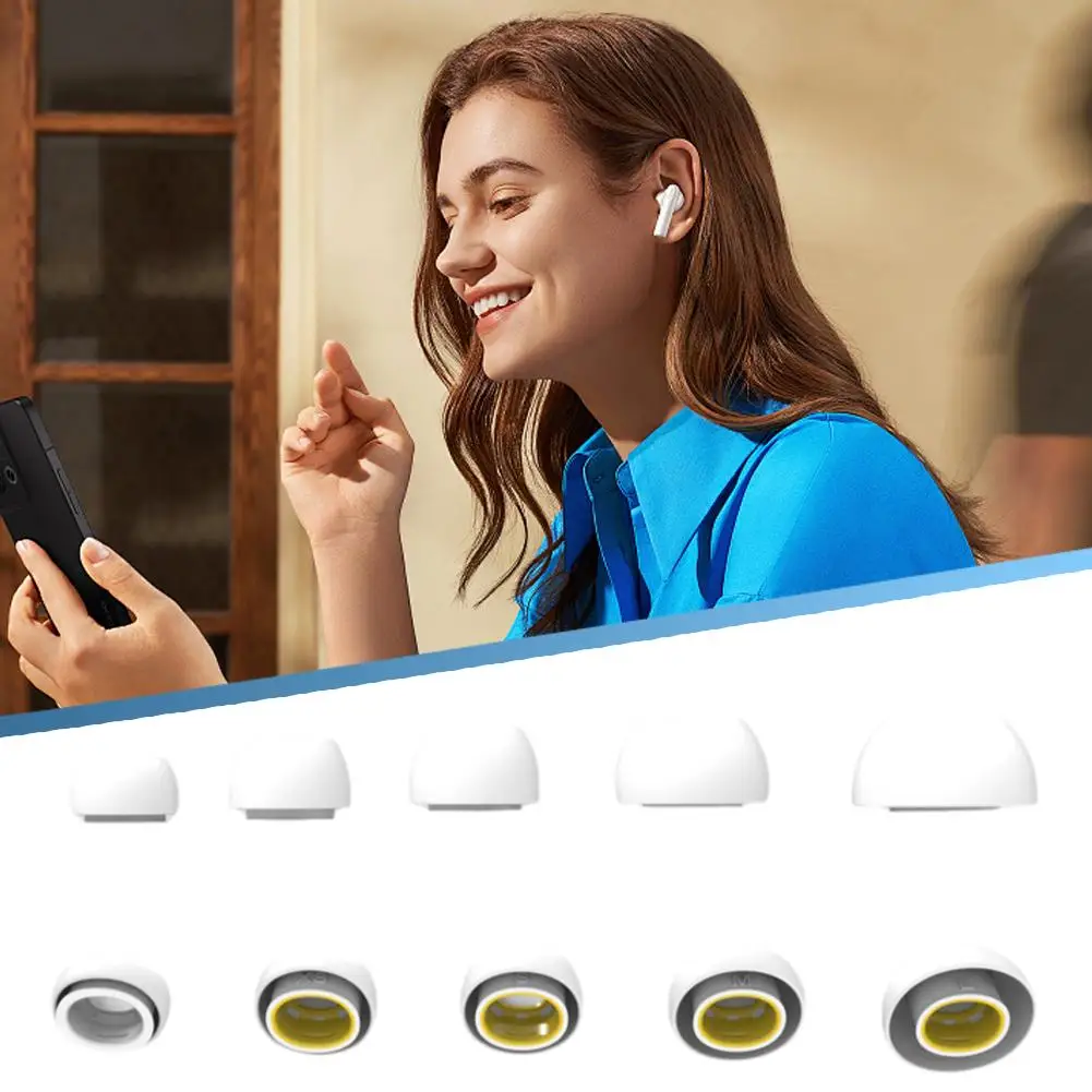 5 サイズのシリコンイヤーキャップのペア、Airpods pro 3 Bluetooth イヤホン用イヤープラグ保護ケースカバー