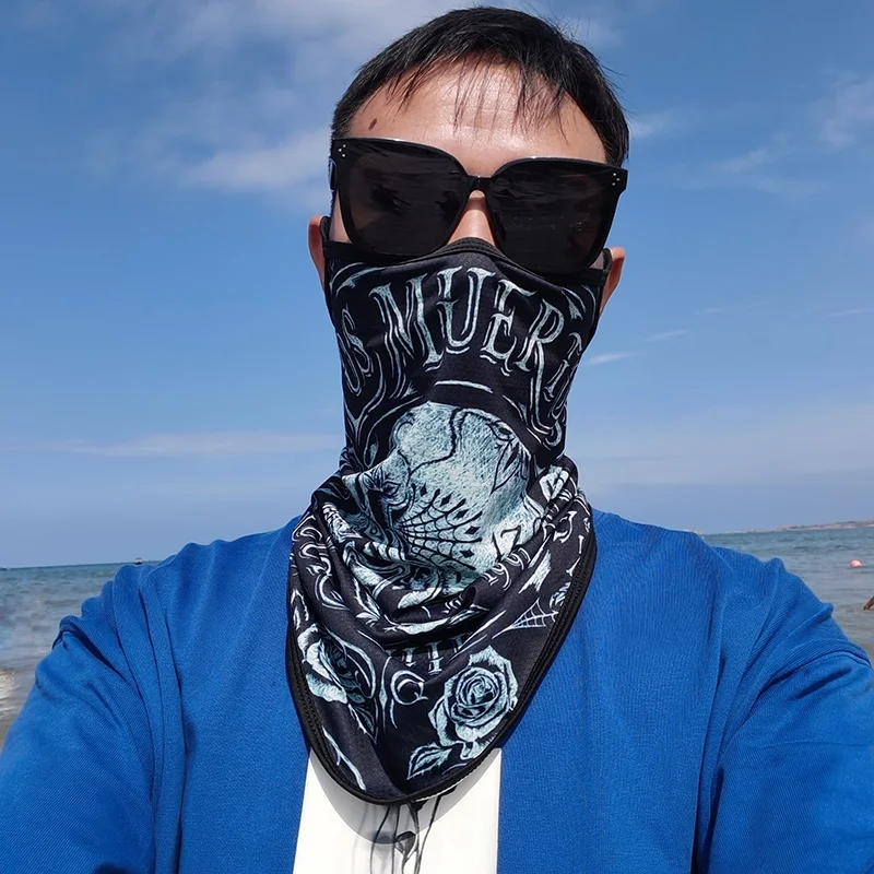 GPCROSS Balaclava Motorcycle Face mask Breathable Scarf Multifunctional Half Face Mask Snowboard Neck Triangle Scarf Hats