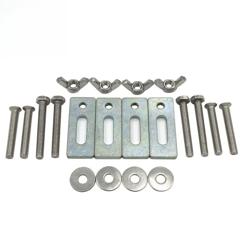 Heavy-Duty Galvanized T-Slot Clamp with Press Plate for CNC Mini Engraving Machines Workbench Fixing Fixture M6 Thread