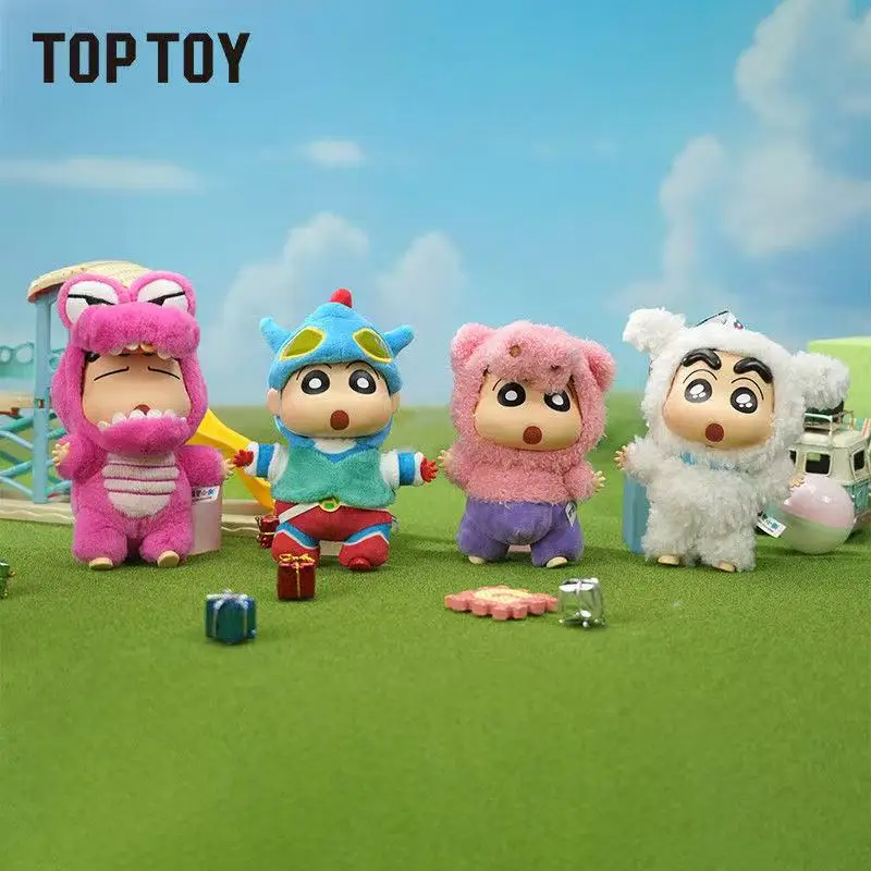 HEET!!! Crayon Shin-Chan Blind Box Kostuum Party Serie Vinyl Pop Anime Action Figure Mystery Box Collection Model Toy Gift