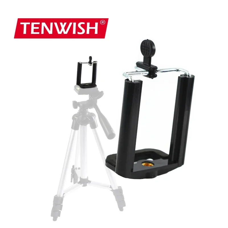 حامل هواتف ذكية موبايل كليب قوس 1/4 ''-20 برغي هول محول ل منصب الكاميرا ل Sefiestick ترايبود ضوء حامل Monopod