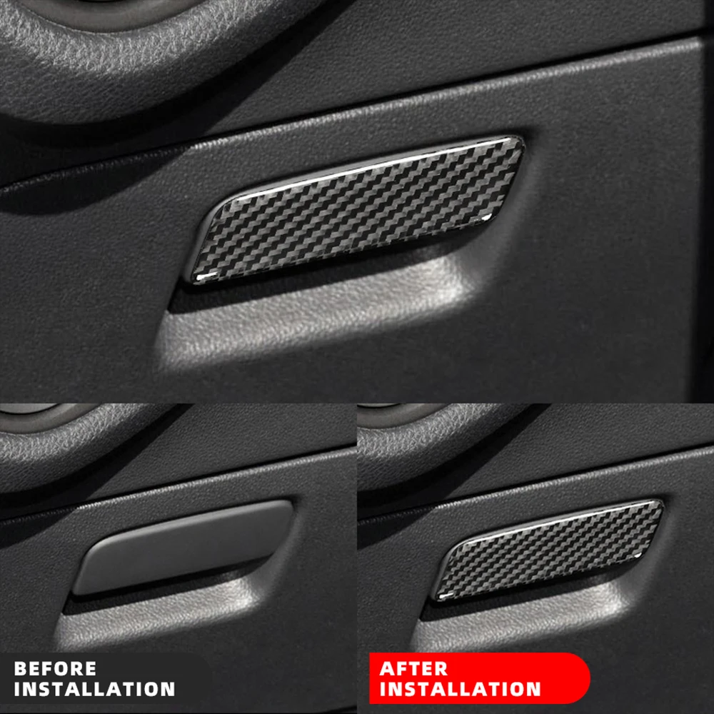 For Volkswagen VW Golf 7 Mk7 GTI carbon fibre interior storage box switch decorative stickers car modification accessories