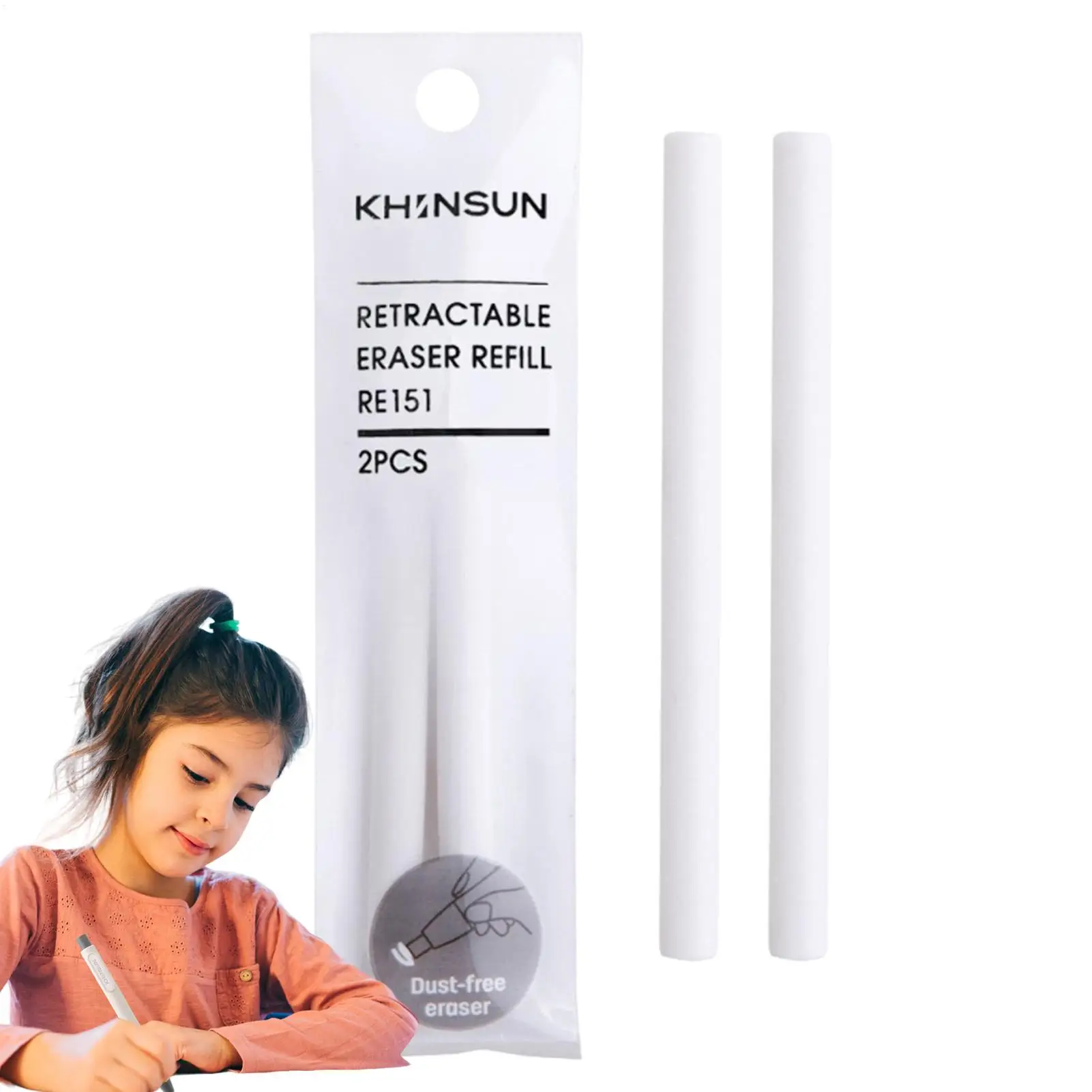 Eraser Pen Creative Press-to-Eraser Refillable Eraser And Pencil Style School For Home Study Stationery Birthday Painting