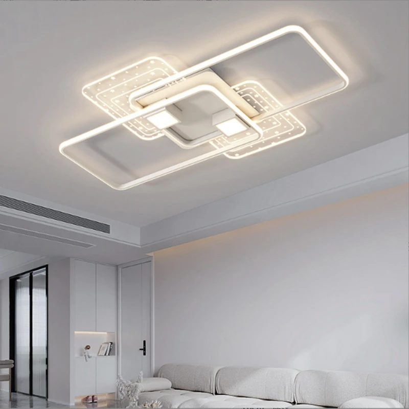 

Simplicity Living Room Ceiling Lamp Modern Intelligent LED Indoor Decorate Luminaires Originality Bedroom Study Chandelier