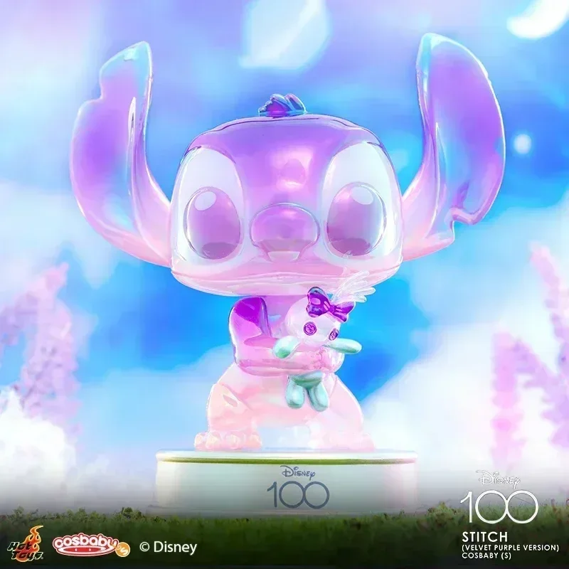 

New Disney Lilo & Stitch Purple Cosbaby Figure Exclusive Xmas Collection Model Garage Kit Cartoon Statue Doll Birthday Gift