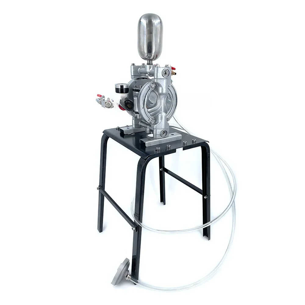 

BML-10C 3/8" Aluminum Pneumatic Double Diaphragm Pump Spraying Set With Holder for Spraying