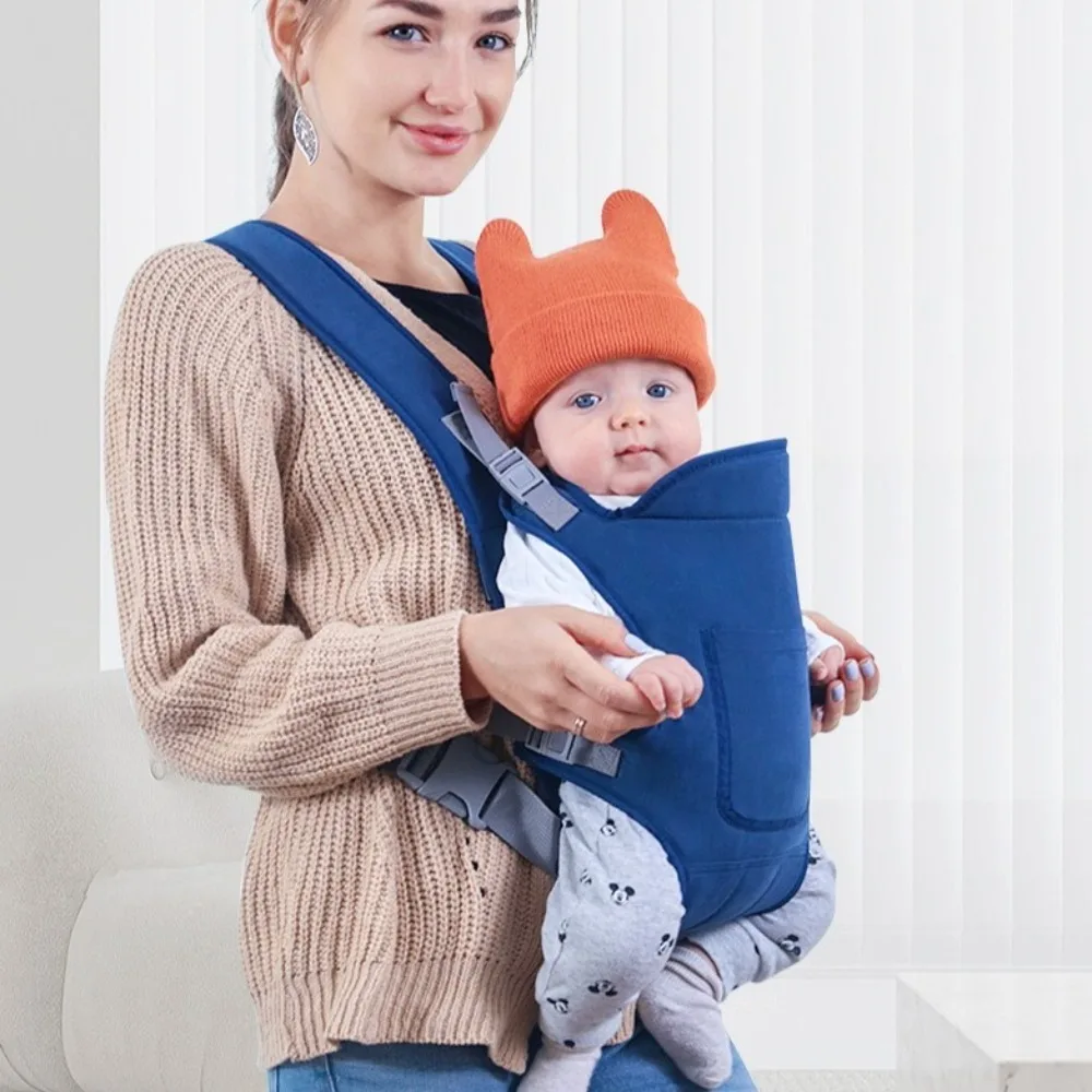 Solid color Baby Wrap Carrier Multi-Functional Cloth Infant Backpacks Infant Kangaroo Bag Newborn Front Holding