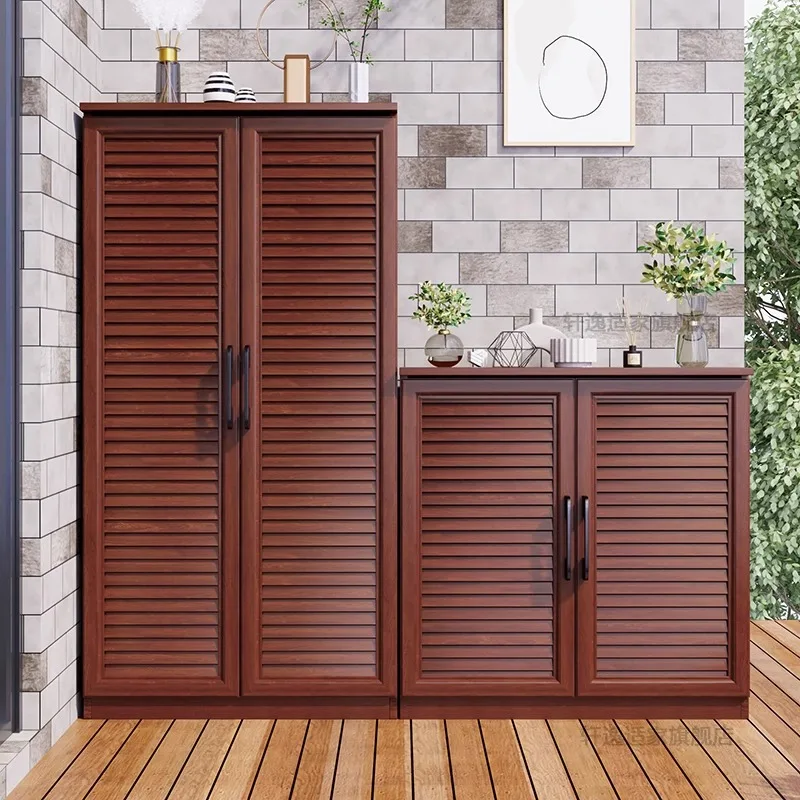 

All-aluminum alloy shoe cabinet, outdoor cabinet, locker, balcony, waterproof and sunscreen, courtyard sundries tool room