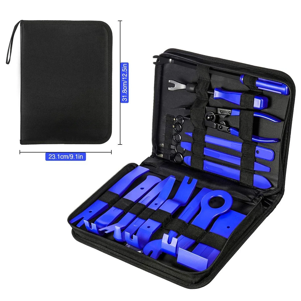 19Pcs Car Audio Repair Tool Car Clip Rivet Fastener Door Panel Trim Removal Tool Auto Interior Disassembly Car Pry Removal Tools