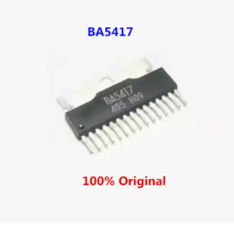 5PCS BA5417 Original Dual Channel Class AB Audio Power Amplifier HSIP-15 Through Hole 5W+5W Stereo Amp IC
