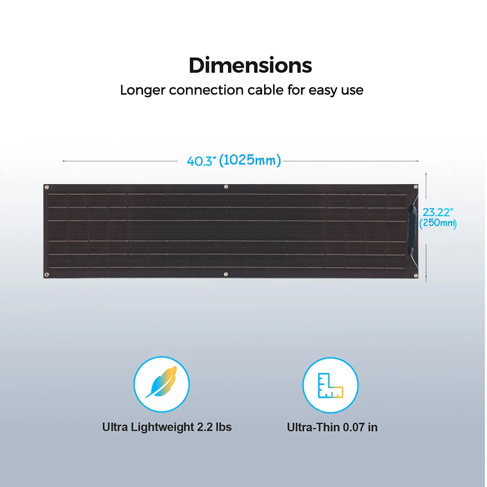 50w 12v solar panel flexible 12v battery charger photovoltaic panel for camper boat RV home balcony waterproof monocrystailline