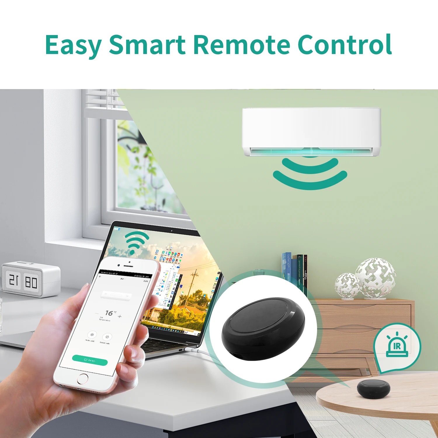 Tuya WiFi الذكية IR تحكم عن بعد الحياة الذكية APP للتلفزيون DVD التحكم أتمتة المنزل عائلة صغيرة عن بعد ل Alexa Google Home