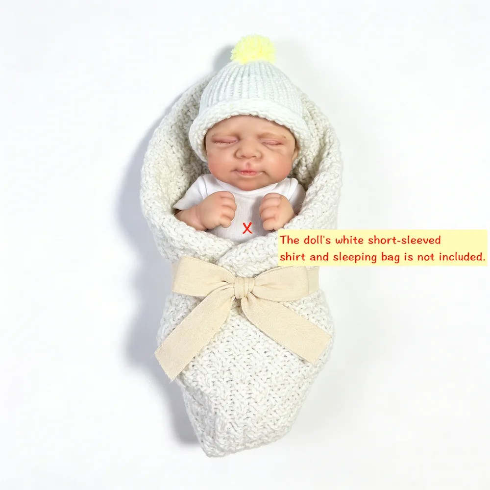 13 Inch All Solid Silicone Reborn Baby Doll Named Pascale Girl Flexible Elastic Soft Adorable Doll Toy Birthday Christmas Gift