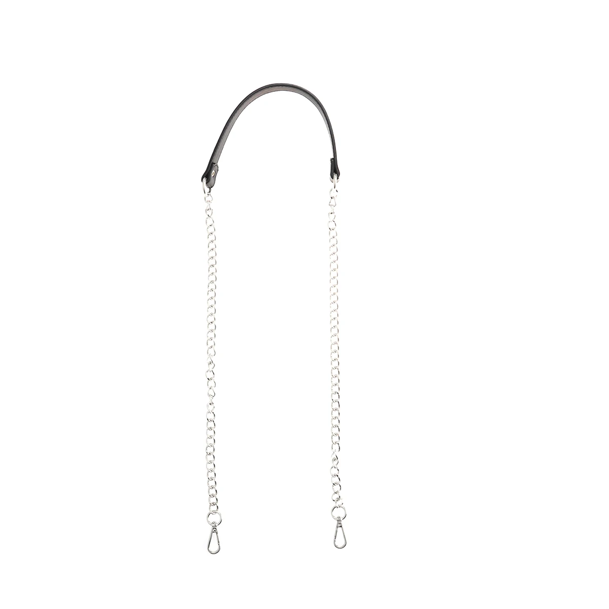 女性バッグチェーン 120 センチメートル Pu メタルハンドバッグ財布クラッチサッチェルメッセンジャーアクセサリーシルバーブラック