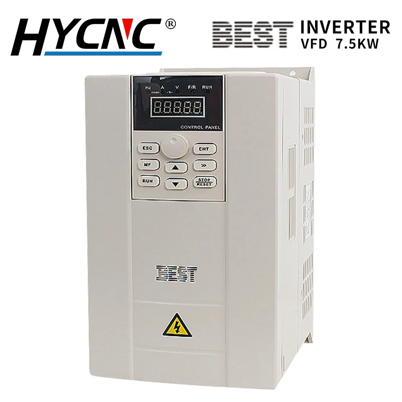 Best Brand 7.5KW Frequency Converter 220v/380v CNC Router Machine Parts Three Phase Output 7500W Inverter