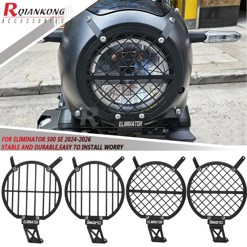 Motorcycle Light Cover Protector Headlight Protector Guard Protection Covers For Kawasaki Eliminator 500 SE Eliminator500SE