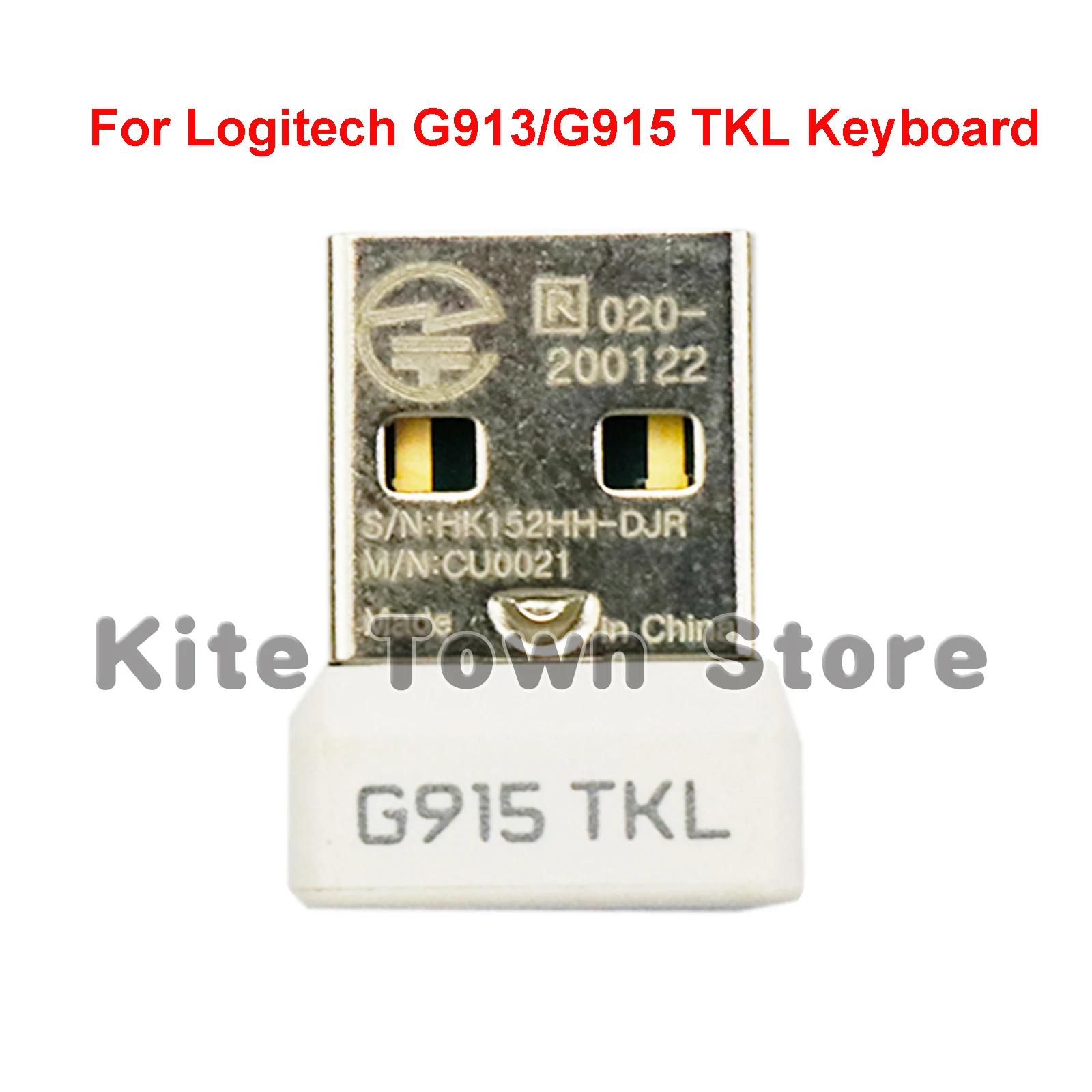 

White USB Dongle Keyboard Receiver Adapter Replacement for Logitech G913 G915 TKL Wireless Mechanical Gaming Keyboard