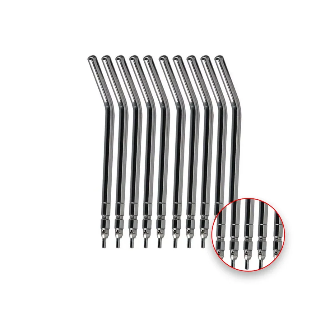 Embouts de buse de pulvérisation d'air et d'eau dentaire, remplacement de seringue à 3 voies en acier inoxydable pour outils de nettoyage et de blanchiment