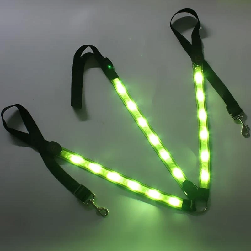 Horse Webbing Harness Collar Breastplate Night Visible Safe LED Light Chest Belt