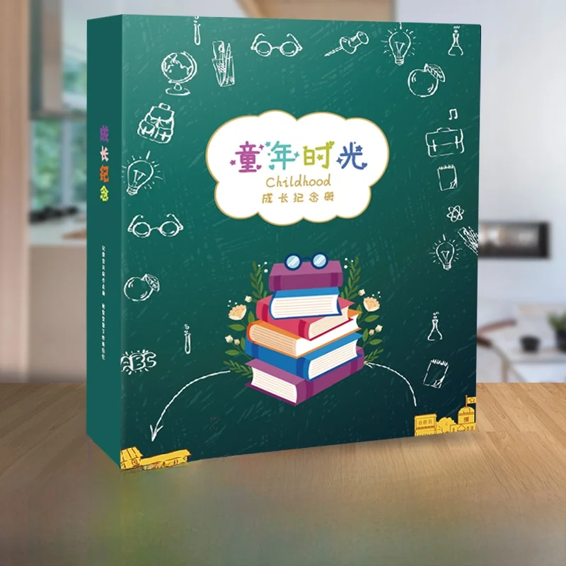 a4-グローイングアルバム-子供用-diy-フォトアルバム-幼稚園から小学校までの思い出帳-ルーズリーフバッグ-レコードブック