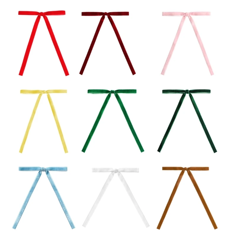 

20Pcs Velvets Ribbon Bowknot for Holiday Gifts Christmas Tree Bows Decoration