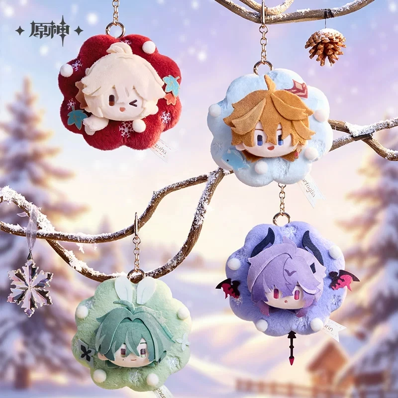 Official Genshin Impact Licensed Anime “Leisurely Winter” Series Character Merchandise  Lohen/Tartaglia Keychain Gift