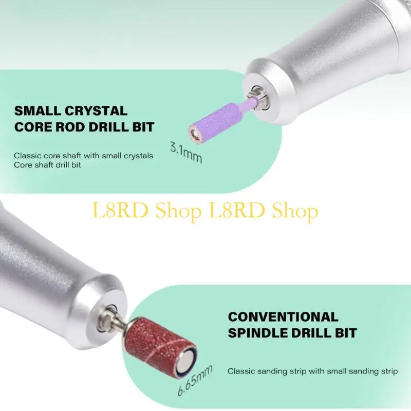 L8RD 실용 못 박을 때 비트 네일 리버 비트 리미네스톤이있는 리무버 비트 3/32 인치 못