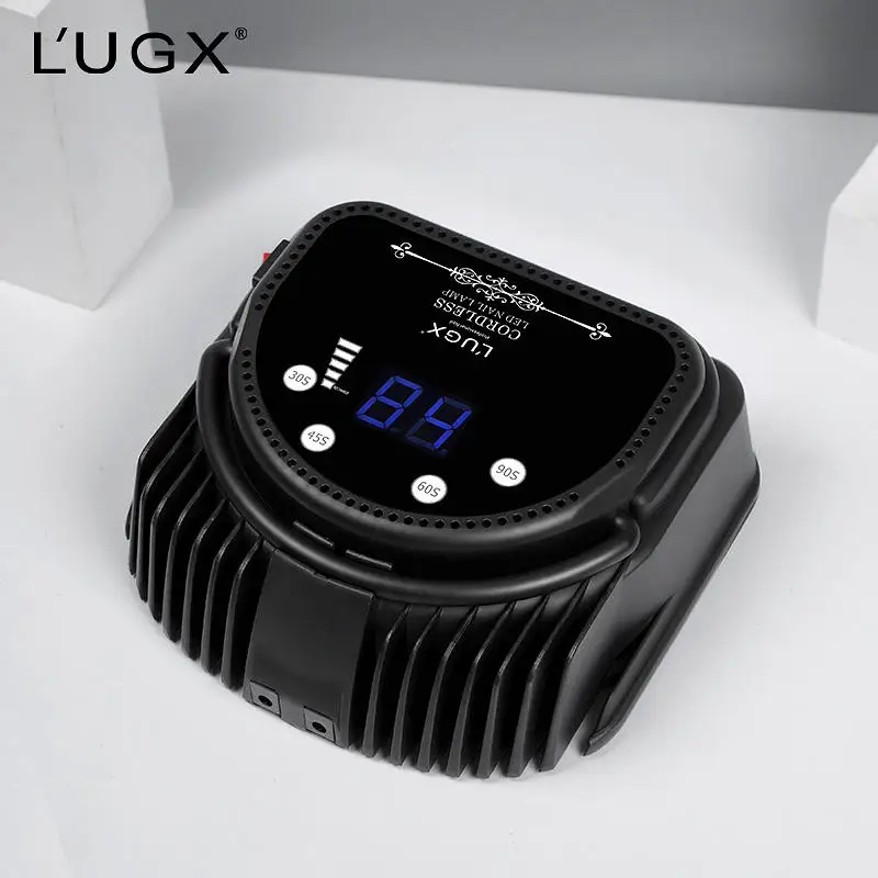 LUGX 886s Oem Logo 66W Professional Nail Dryer Light Cordless Portable Rechargeable UV LED Nail Lamp