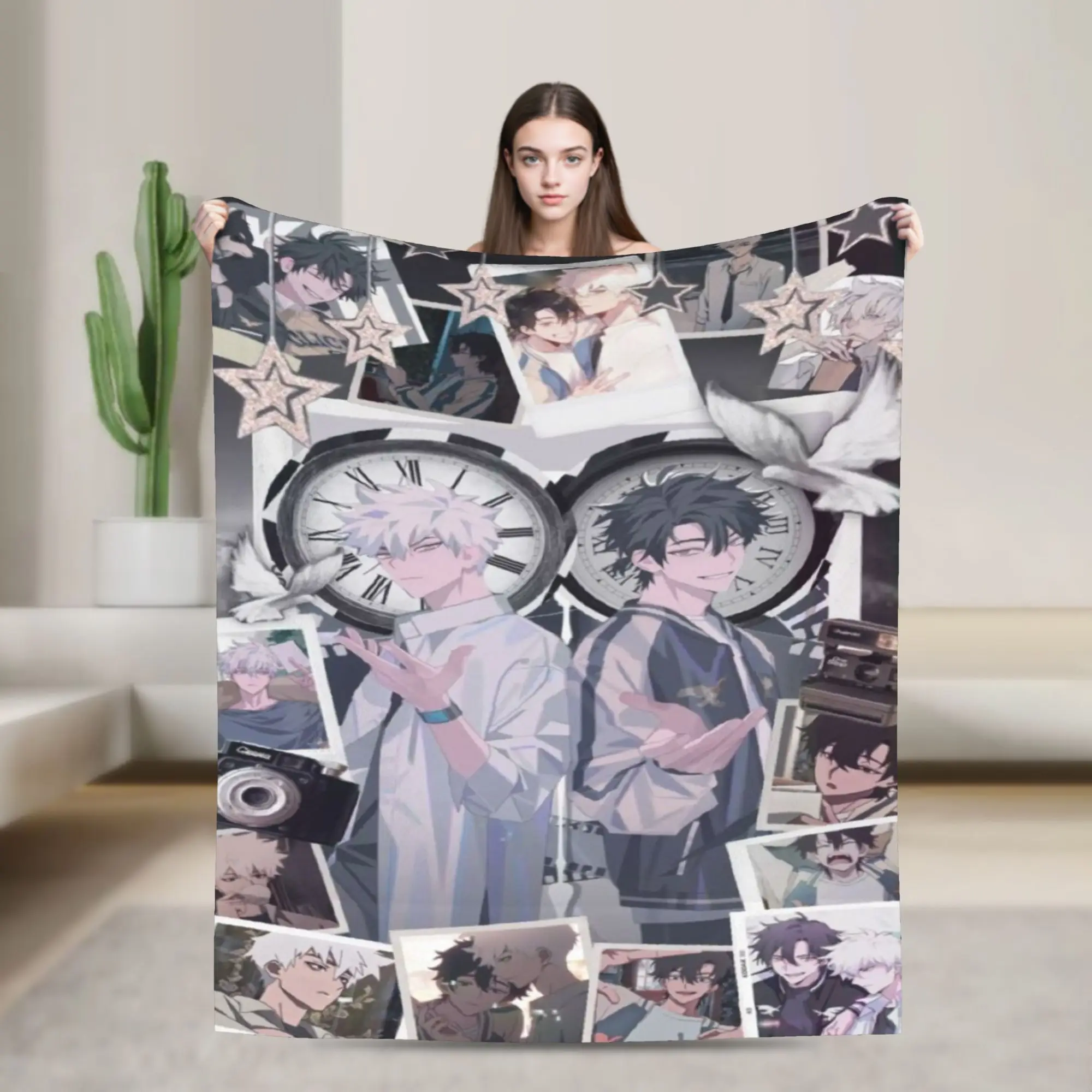 Link Click Anime Blanket Cozy Soft  Throw Blankets for Sofa 50x60 Inch Multi-size Bedspreads