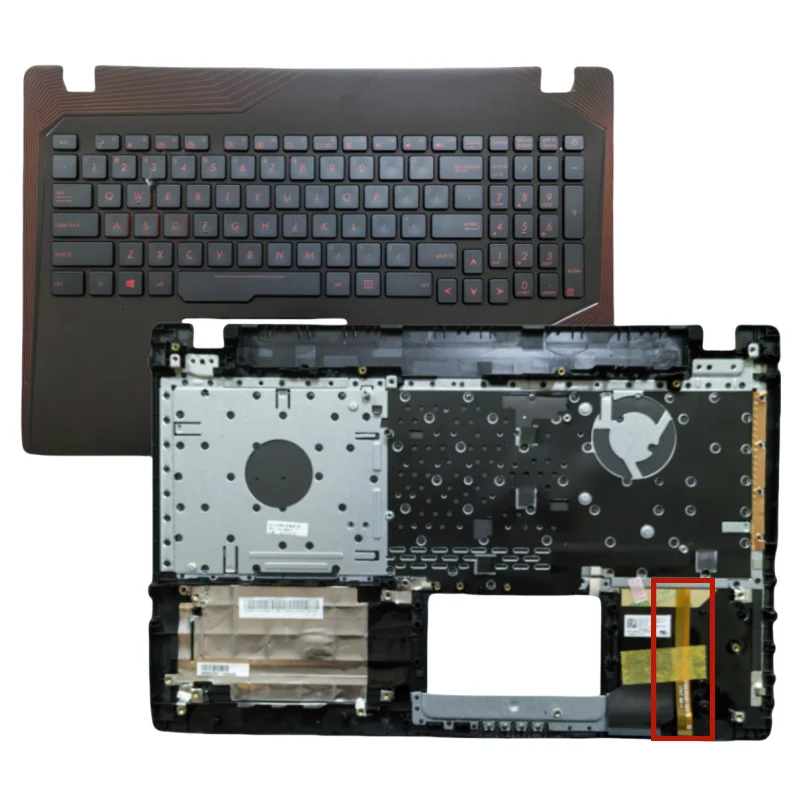 Top cover for wrist rest with backlit keyboard for GL553VW ZX53V FX53 FX53VDZX53VM FX553V wide backlit cable
