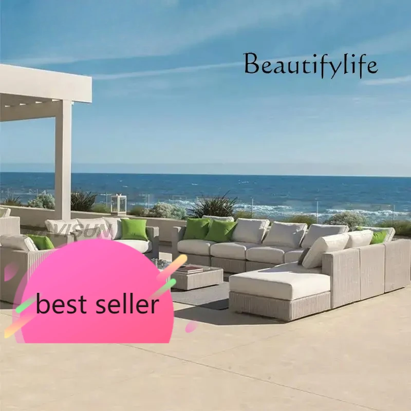 

Tr Latest Modern Couch For Three People Single Sofa With Coffee Table Patio Lounge Chairs Courtyard Garden Furniture Combinatio