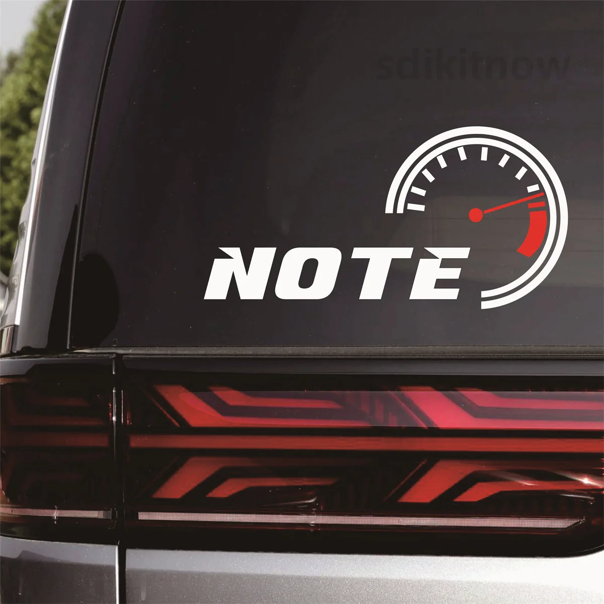 Waterproof Car Sports Sticker Styling Rear windshield Window Decal Decoration For NISSAN NOTE E11 E12 HE12 POWER accessories