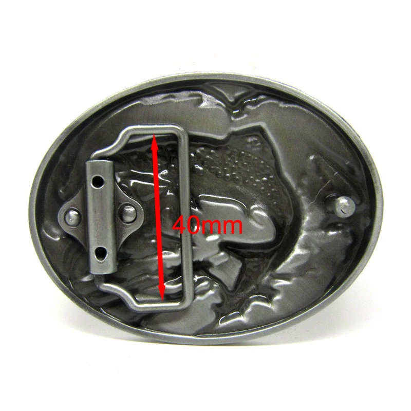 Cheapify Droppshing Animal Kylin Weever Bass Fishing Metal Alloy Belt Buckle For Men 40mm