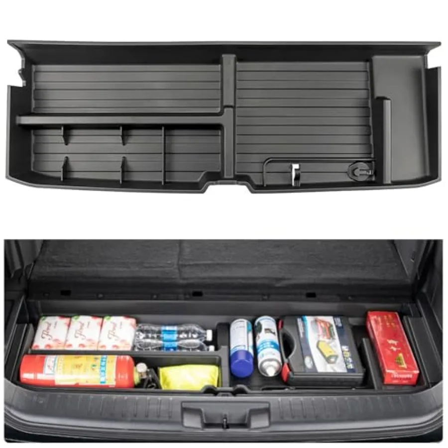 

2020-2026 Toyota Highlander Trunk Hidden Storage Box SUV Insert Cargo Rear Hatch Organizer Extra Space Fits Highlander Under Ca