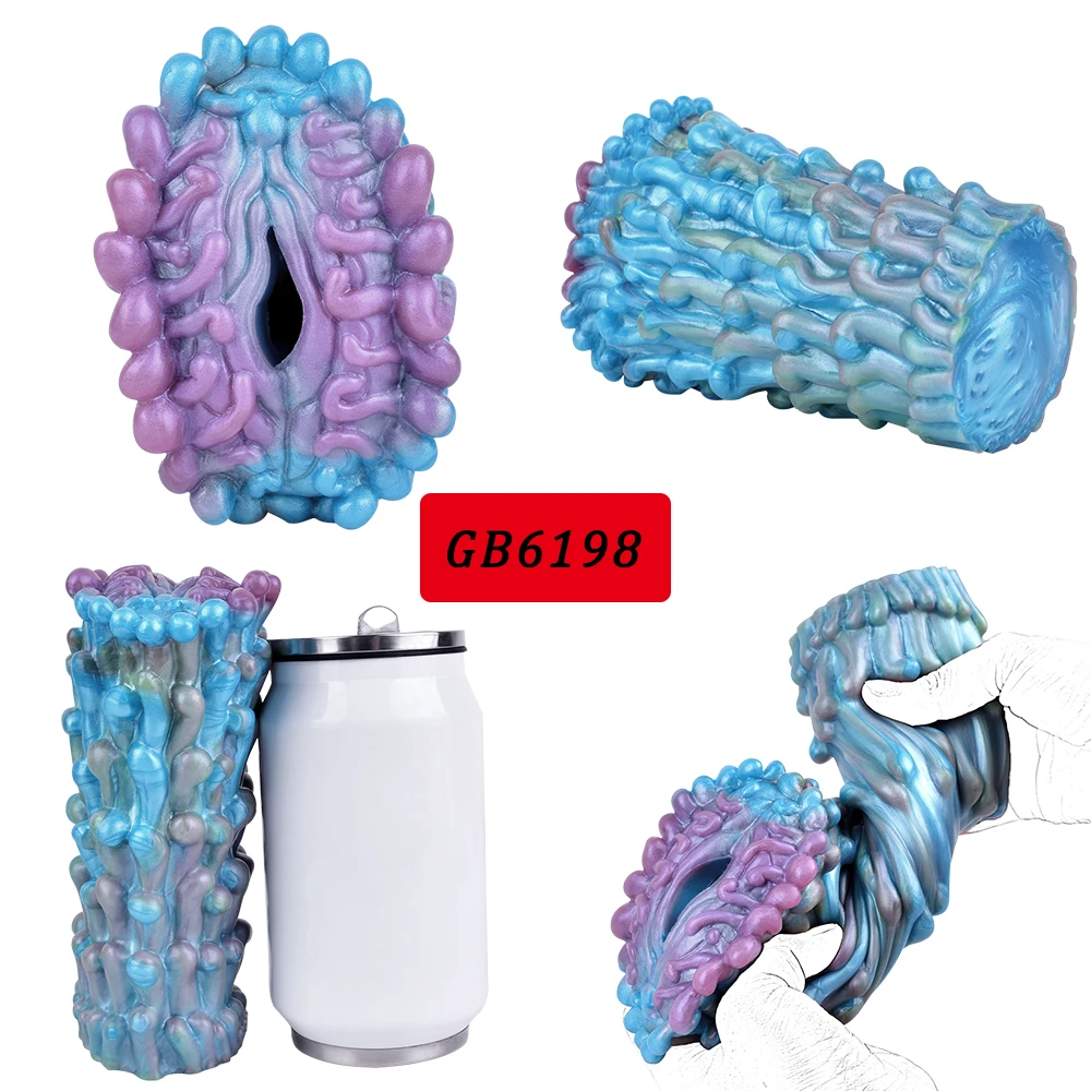 GEEBA 6198 الخيال الحيوان البحرية الرجال جهاز استمناء سيليكون جيب كس القضيب الضارب واقعية المهبل الذكور الجنس لعب العرض