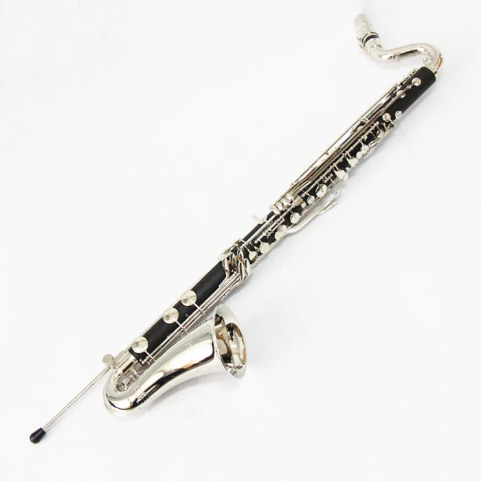 Bb Key Professional Nickel Plated Bake-lite Black Wood Bass Clarinet