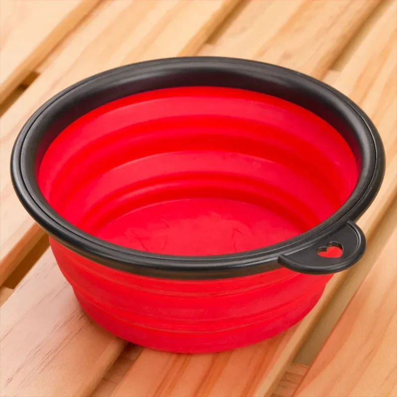 Collapsible Portable Dogs Feeding Bowl Pet Dogs Folding Water Food Dish Bowl Dog Cat Portable Feeder for Travel 1pcs