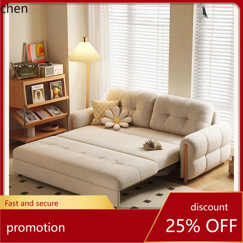 

HXL Sofa Bed for Home Living Room Multi-Functional Cream Style Dual-Use Sofa Bed
