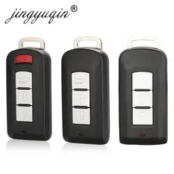 jingyuqin 2/3/4 Buttons Car Remote Smart Key Shell for MITSUBISHI ASX Outlander Sport Pajero Shogun Montero Lancer RVR