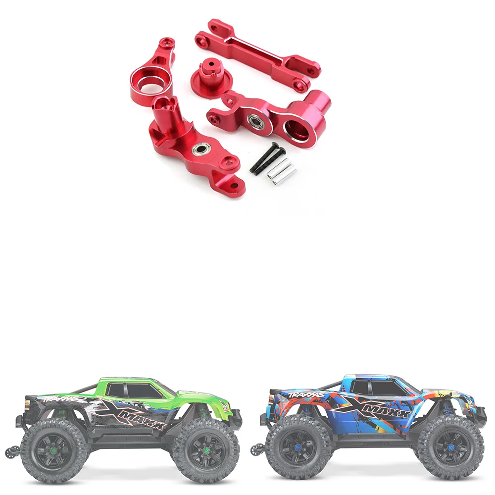 

Рулевой рычаг из алюминиевого сплава в сборе для 1/5 Traxxas X-Maxx Xmaxx 6S 8S, детали для обновления RC Monster Truck, Red_Y99A