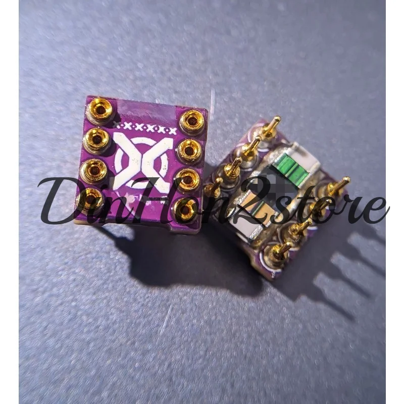 Dual operational amplifier upgrade base, decoupling operational amplifier base, DIP8-pin operational amplifier base